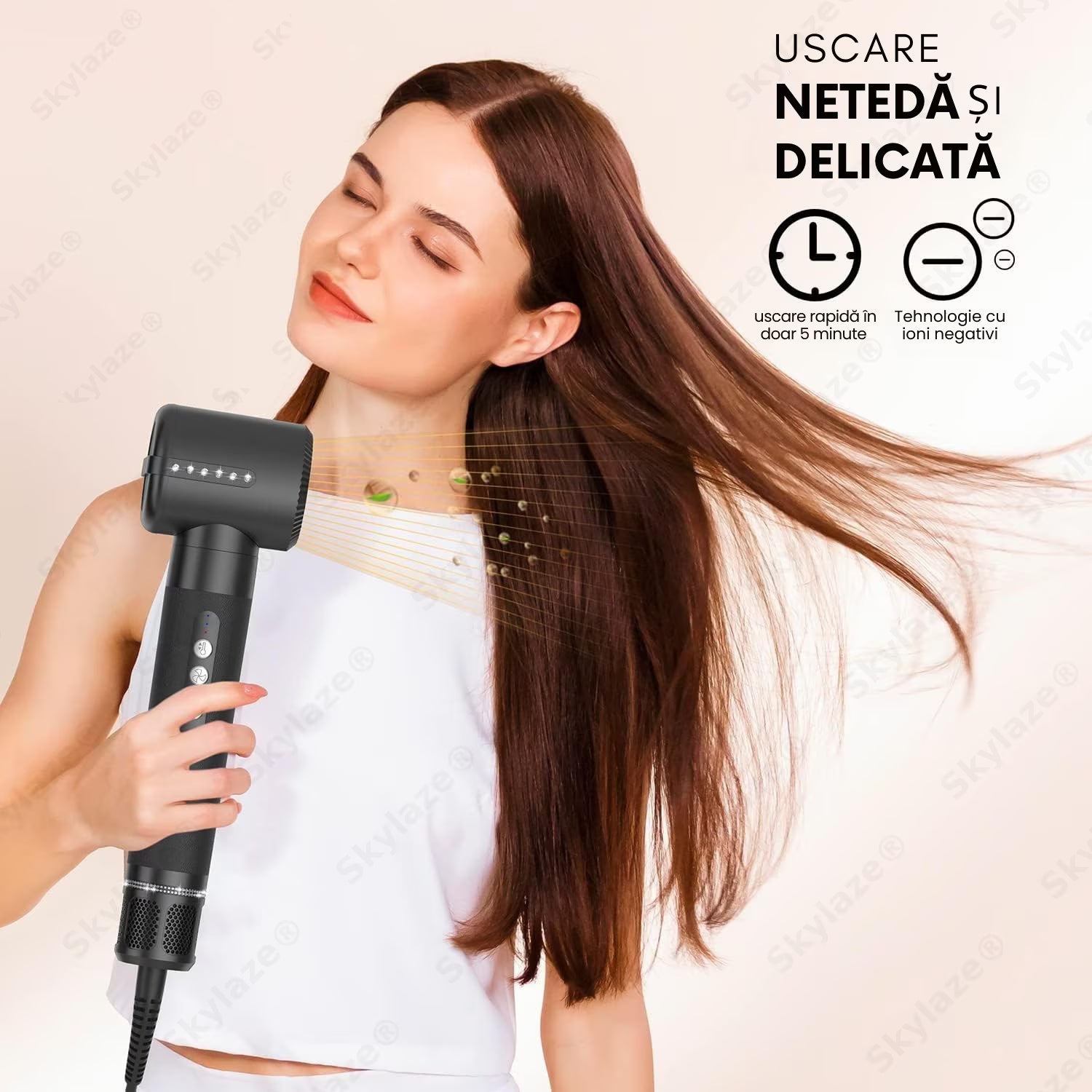 Uscator de par 7 in 1 profesional Skylaze®, Set Wrap Air Styler 110000 RPM